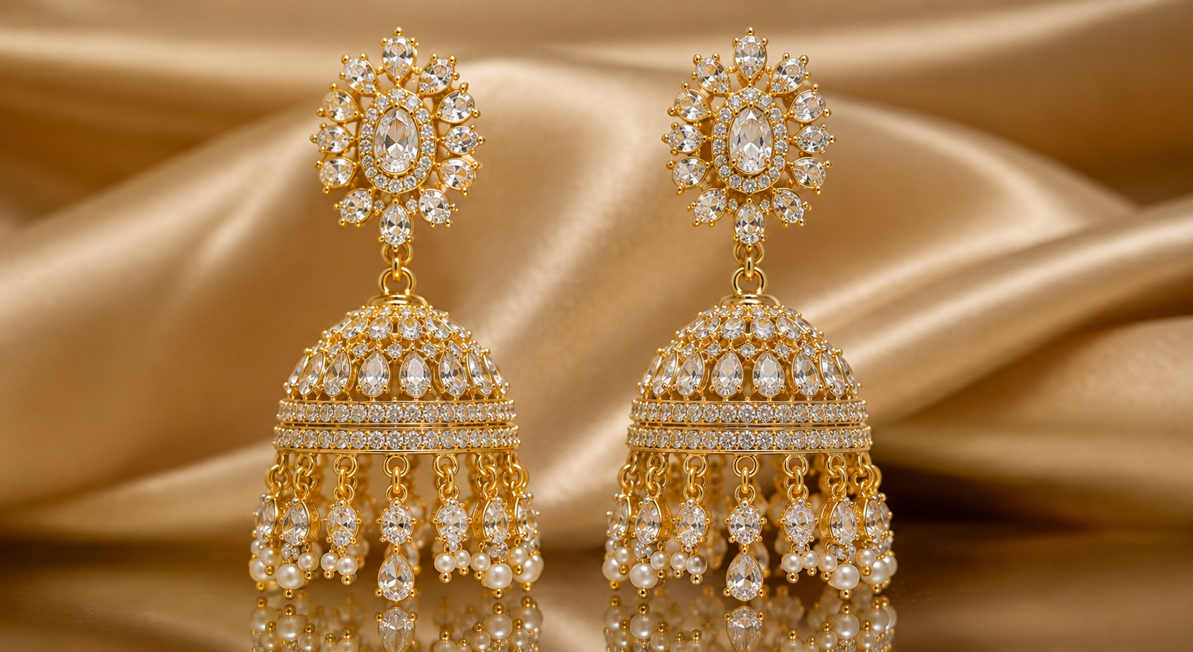 Gold Jhumkas